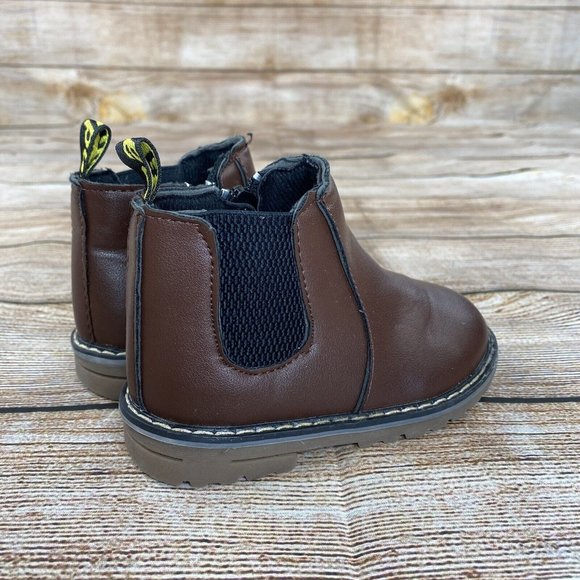 Blendina Baby Chelsea Shoes Toddler Size 24 Side Zip Boots - Brown - NEW - Picture 3 of 9